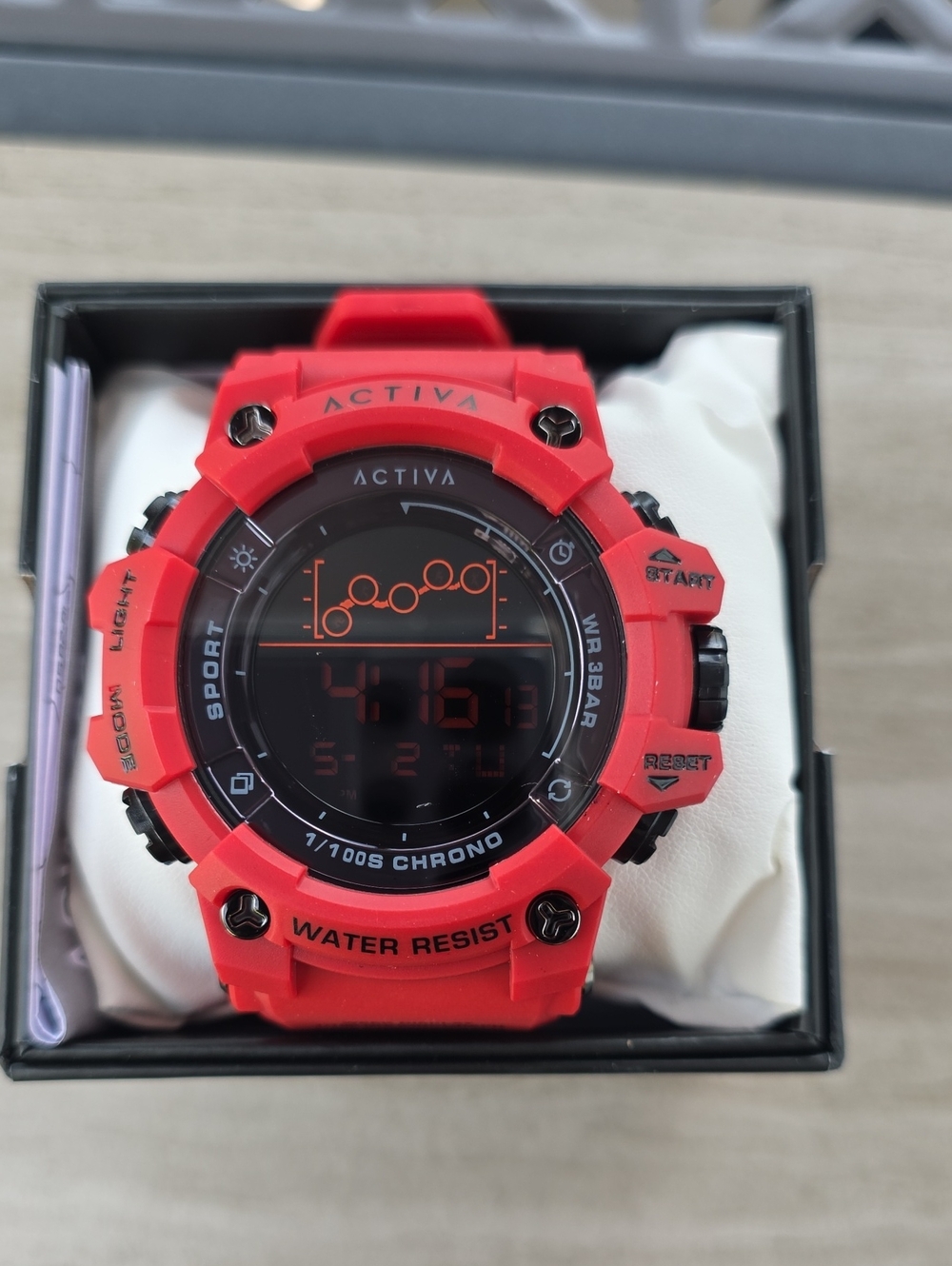 547.  Activa Summit X Invicta Unisex Digital Watch - 50mm. Red